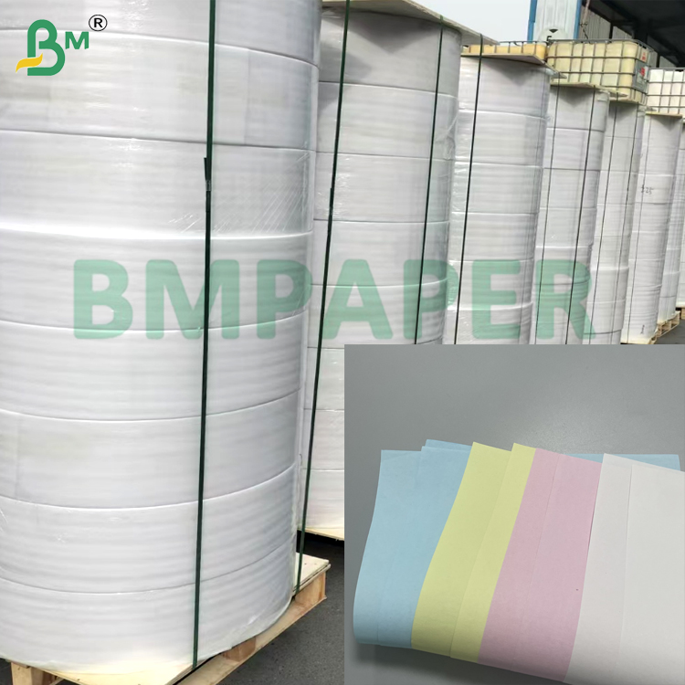 50gsm 60gsm Multiple Colors  Black Image Carbonless Paper 8.5"*11" for Invoices Receipt