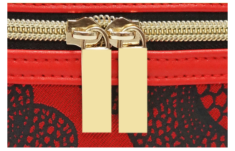 Pattern Printed PU Leather Women Travel Cosmetic Bag Set
