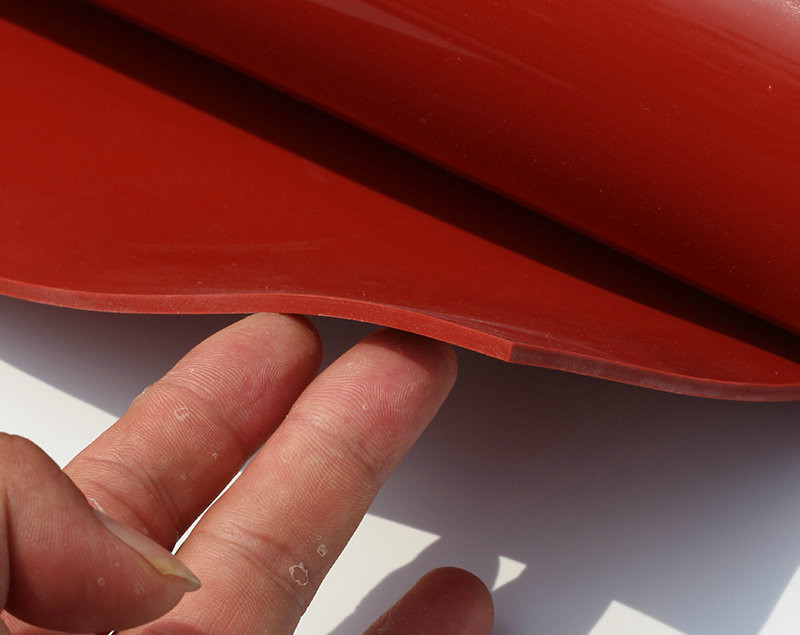 Red , Black , Translucent Color Temperature Resistant Silicone Rubber Sheet Soft