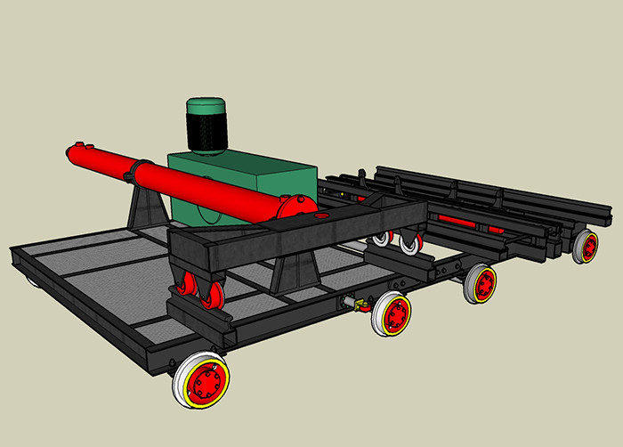 DCJ-60 Tunnel Kiln Cart For green bricks Transportation Brick Manufacturing Plant