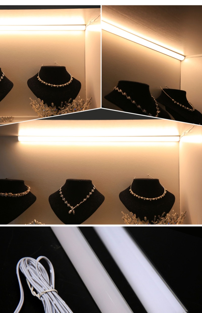 Modern Anodized Aluminum Surface Mounted LED Cabinet Lights
