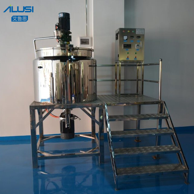 Industrial Chemical Liquid Homogenizer Emulsifier Mixer Detergent Heated Mixing Reactor Tank Agitator Blender