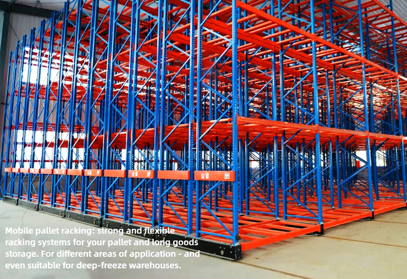 Electric Mobile Pallet Racking Electric Mobile Rack Warehouse Storage Rack
