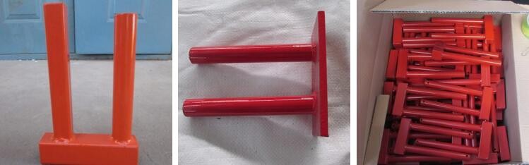 Powder Coated Red Construction Site Fencing Panels 6'x9.5' Mesh 50mm*100mm diameter 2.5mm wall thick 1.00mm