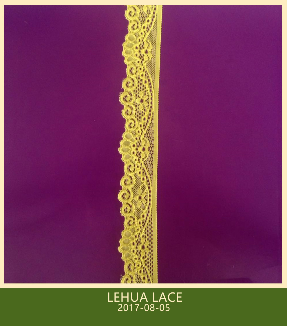 Hot Selling and nice quality Nylon Spandex Stretchy Brazil Lace from China