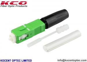 China Single Mode Fiber Optic Fast Connector FTTH SOC Splice On SC/APC G652D G657A on sale