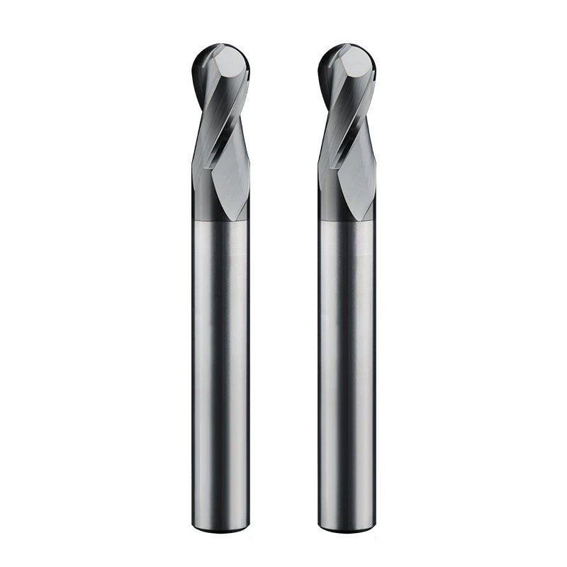 Solid Carbide Diamond Coating CNC 2 Flutes Ball Nose Cutting Tools for Graphite
