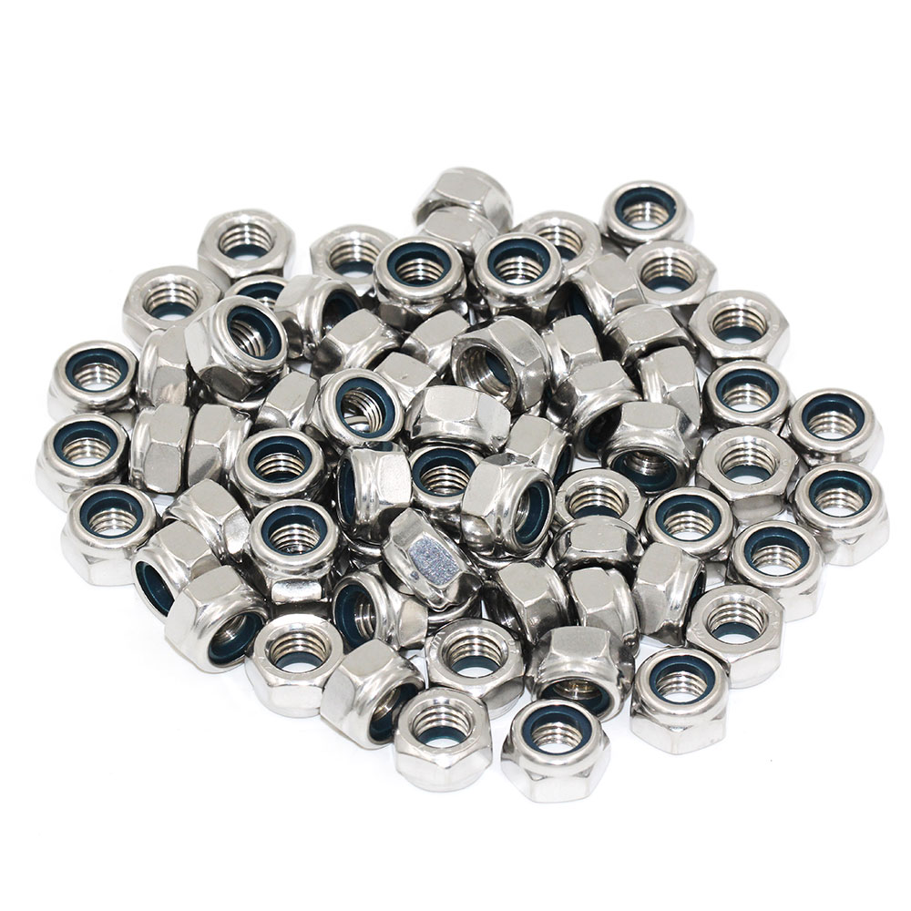Galvanized Customized Hex Nylon Lock Nut For Imperial Inch Measurement