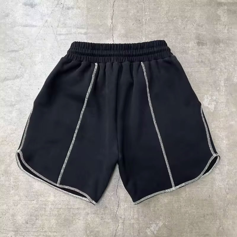 Custom Jogger Logo Gym Shorts High Quality Cotton Running Sports Pull Rope Sports Casual Hip Men's Shorts