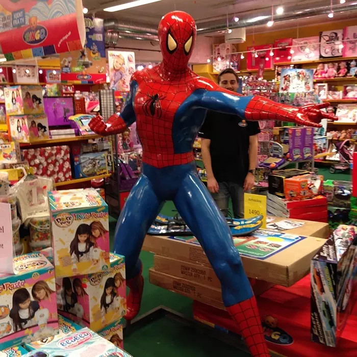 Fiberglass Marvel Spider Man Statue Life Size Spiderman Statue