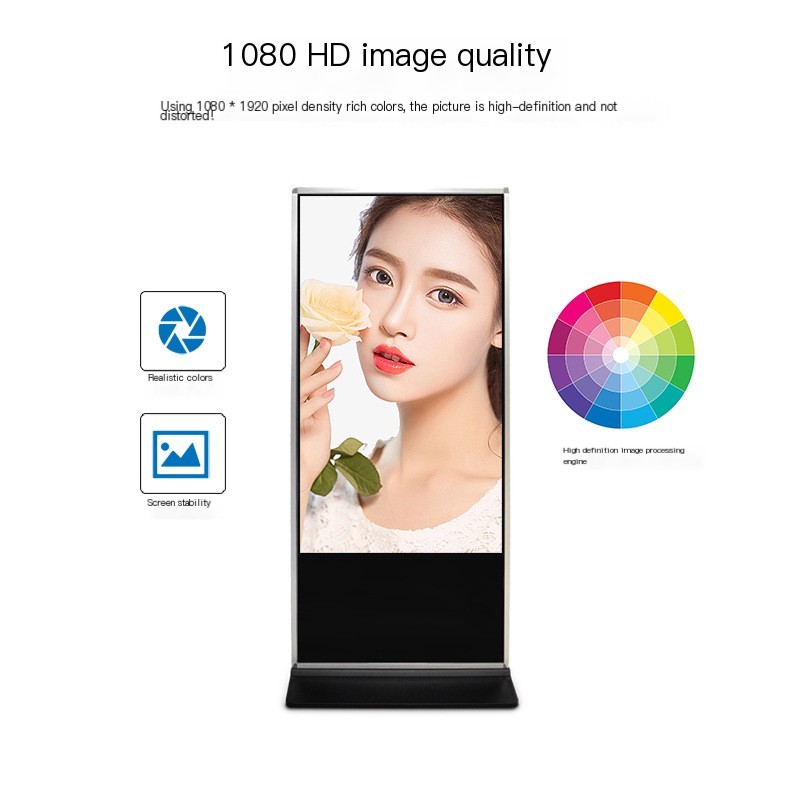 Single Double Sided Advertisement Board 55 Touch Screen Kiosk 1920 X 1080