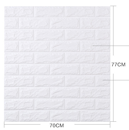 Interior Wall Protection 3D Brick 3D Stone PE Foam Wallpaper with Smoke-Proof Function and Waterproofing