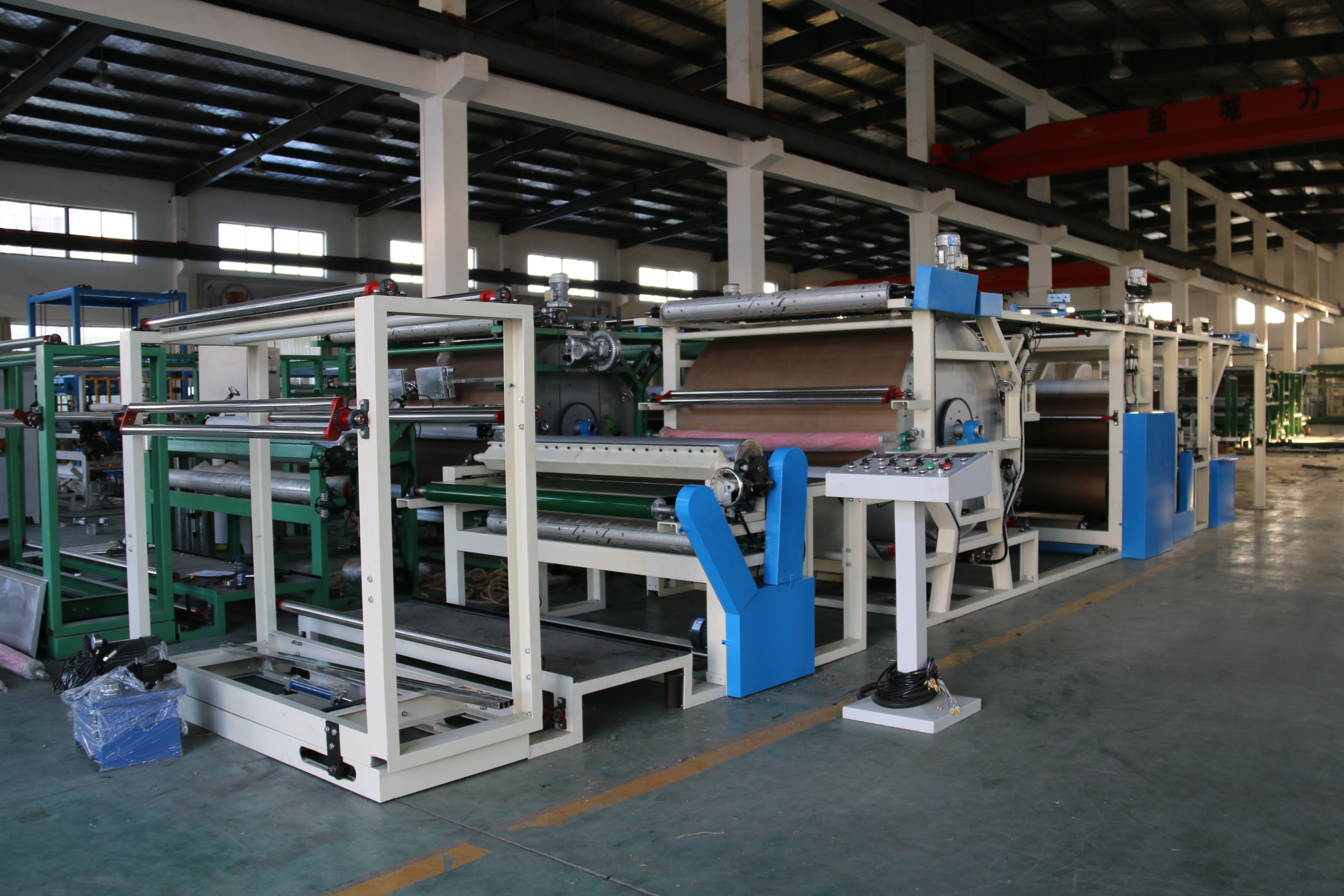 1200-2200mm Max Width Fabric to Foam Film Laminating Machine with Foam Base Material