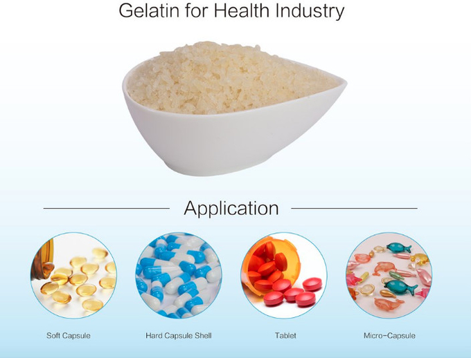 Pharma Gelatin In Medicine Islam 140-160 Bloom Gelatin For Muslim