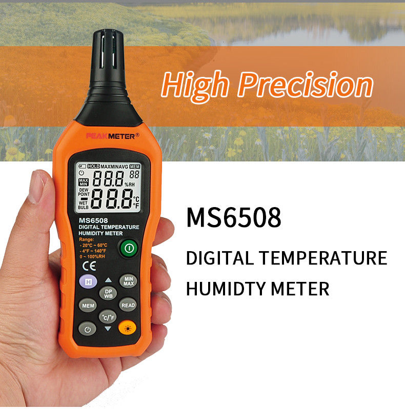 Weather Measurement Digital Thermometer Humidity Meter Low Battery Indications