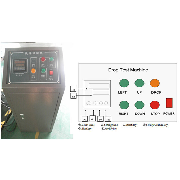 Digital Control Paper Testing Instruments / Corrugated Package Box Carton Drop Tester
