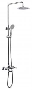 Buy cheap Rotated Handle Brass Bath Shower Mixer Faucet / Taps With Automatic Mix Cartridge product