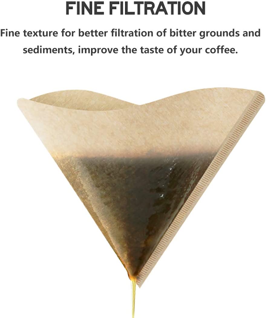 Sector Heat Seal Wood Pulp Disposable Coffee Filters Sustainable