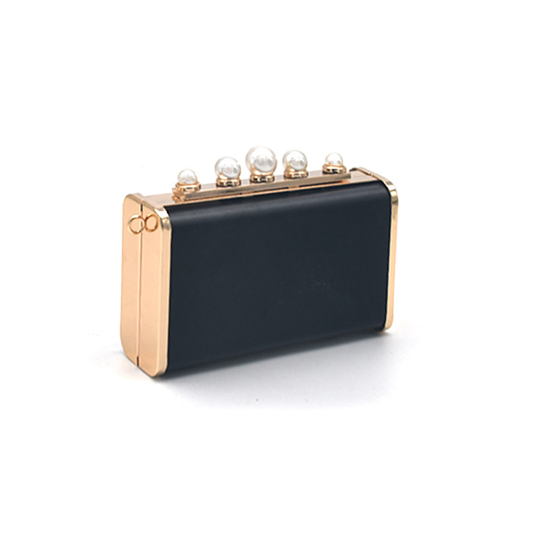 ODM Imitation Pearl Clasp Clamshell Clutch Frame 22.5cm*11.5cm