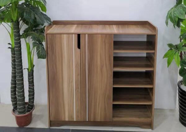 MDF Laminated Wooden Home Shoe Storage Cabinet 800W*320D*1050Hmm Dimension