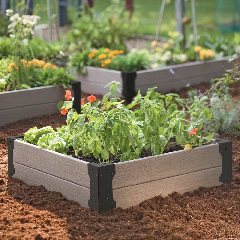 Standard Offered Customized Raised Garden Plant Bed with 4 Pcs Metal Corner Brackets