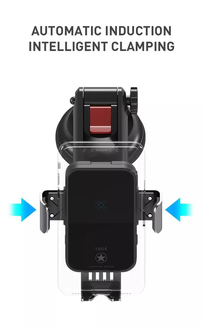 5W Qi Wireless Car Charger Holder Smart Coil Induction 6mm For Samsung S21 IPhone 12