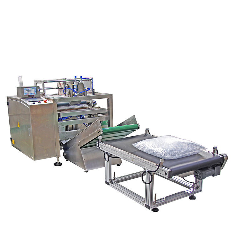 Intelligent automatic 5-15 bags/min Rubber particles cylinder film packaging machine for injection molded parts springs