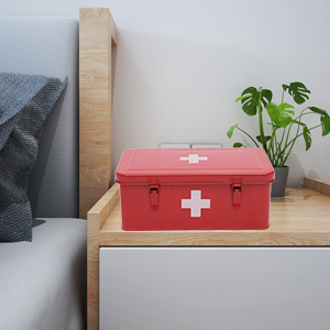 office medicine cabinet Outdoor Medicine Cabinet Red Stainless Steel First Aid Kit 