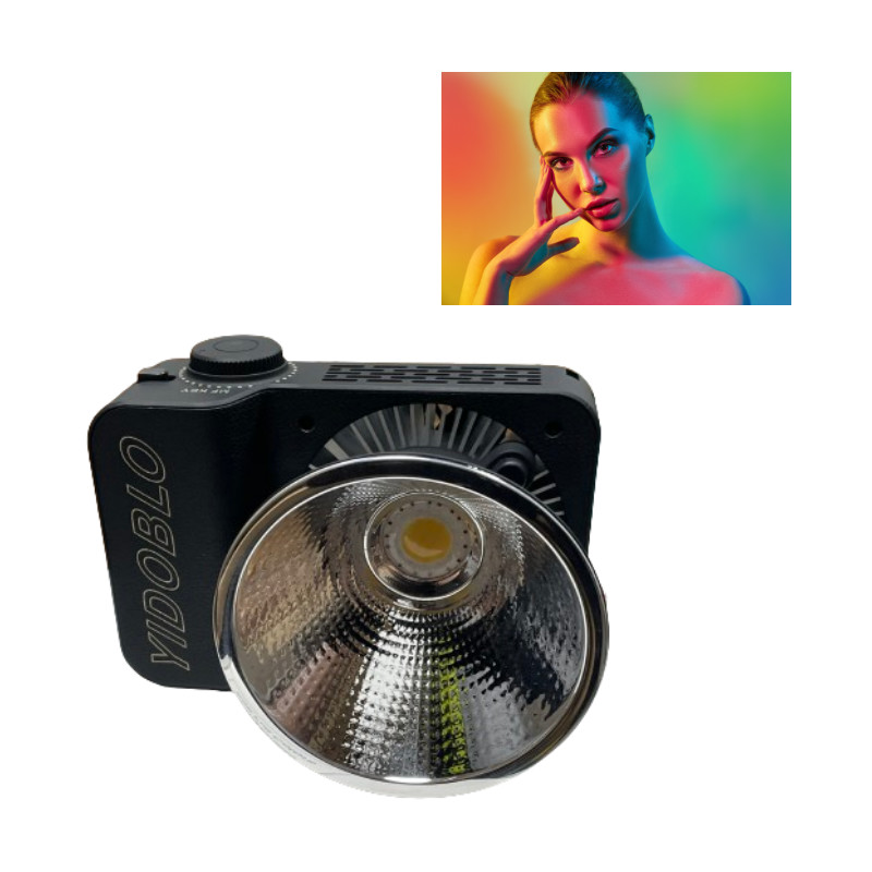 Full rgb color cob pocket fill lights 60w phone app control led video light with gel mode 2700-7500k for photography