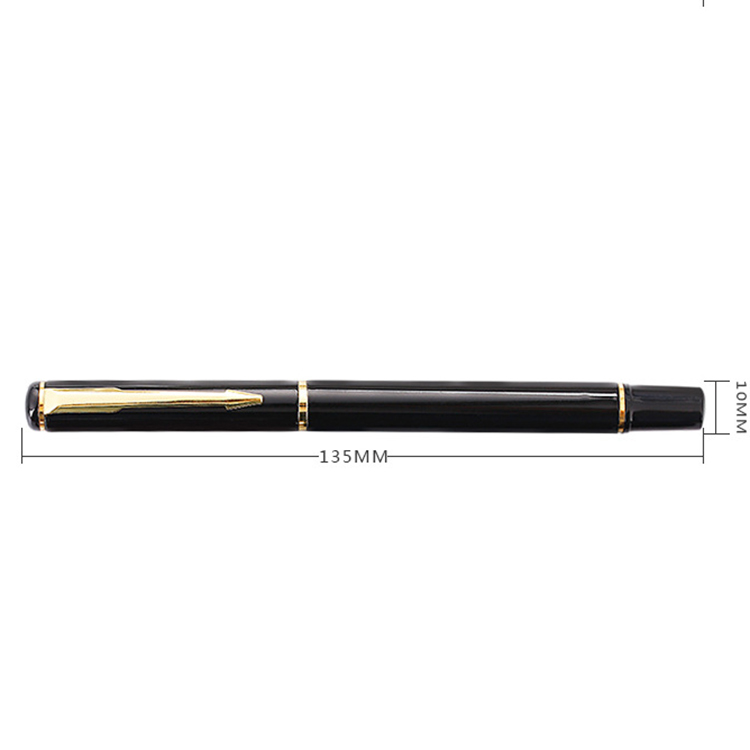 0.5mm Writing Width Gel-Ink Classic Roller Metal Ball Pen for Office Supply Promotion