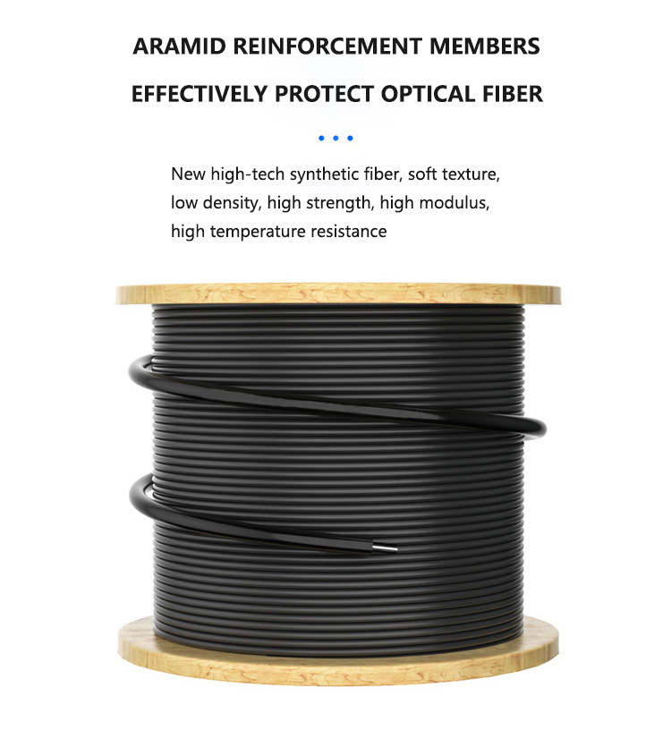 Double Jacket G652D ADSS All Dielectric Self Supporting Black ADSS Fiber Optic