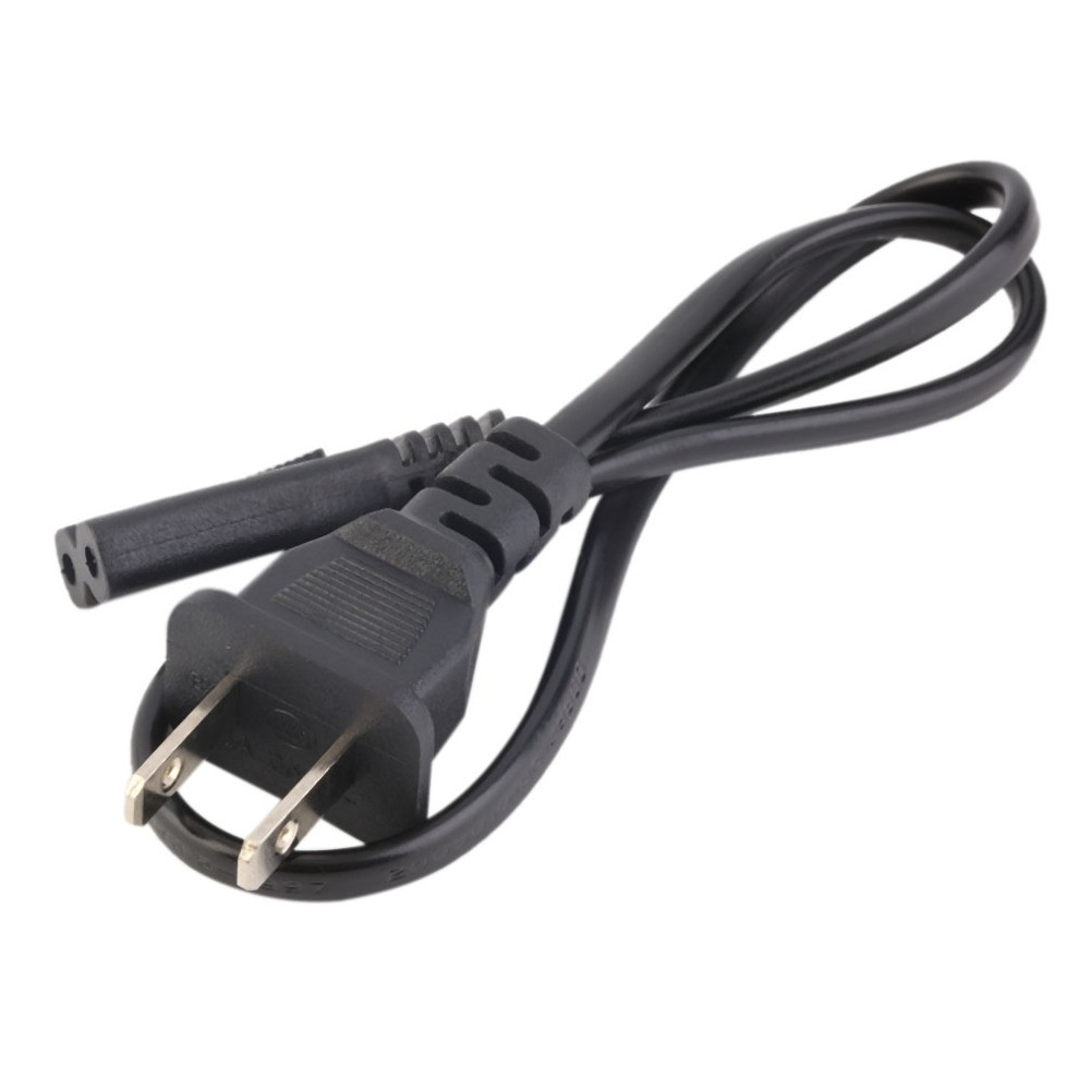 XianDa US Standard 8-Figure Head Power Cords 1.2m White Two-Plug 8-Figure Head Power cable