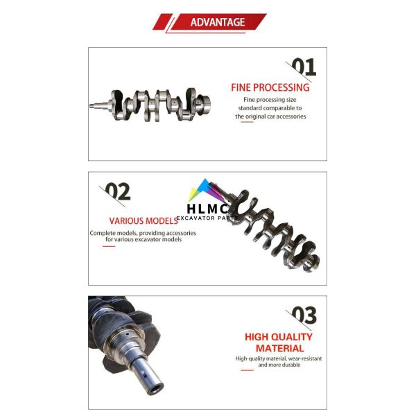 Excavator Crankshaft 6CT8.3 Cummins HYUNDAI R275-9 R305-7 3965008 6745-31-1110 Diesel Engine Parts Crankshaft