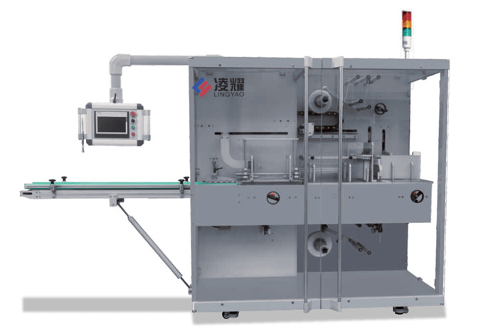 Fully Auomatic PE Film Wrapping Machine for Pharmaceutical Packing Cartons Packing with Touch screen