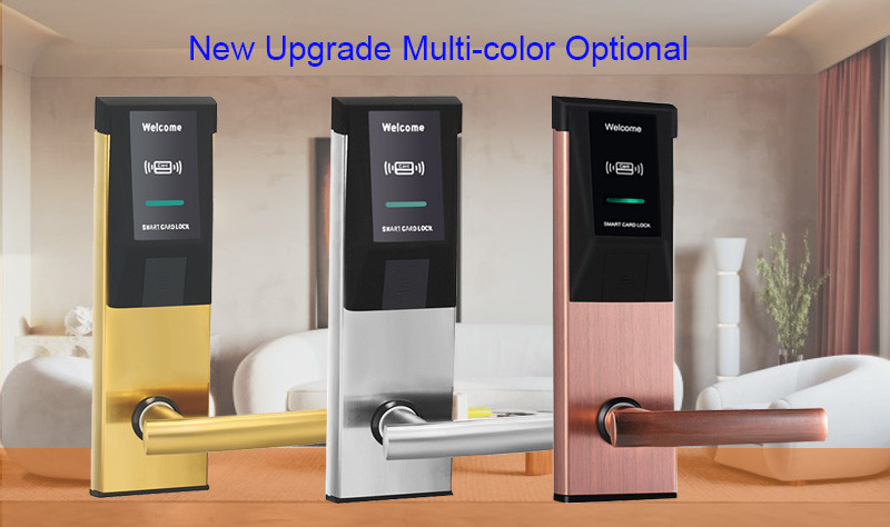 American Standard Mortise Hotel Electronic Locks With Smart RFID Card And Mechanical Key