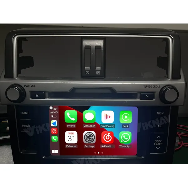 Viknav Linux System OEM Car For Toyota Prado Panasonic 2014-2017 Upgrade Decoder Box MuItimedia Wireless