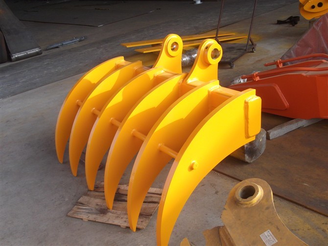 Mini Excavator Brush Rake 4ft Width 8 Teeth Kubota Landscape Rake