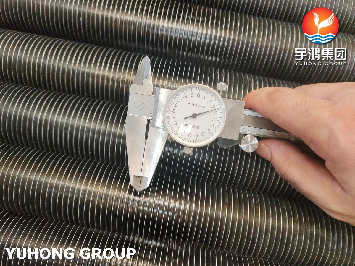 L Type Finned Pipe A179 Aluminium 1060 1100 For Cooling Tower