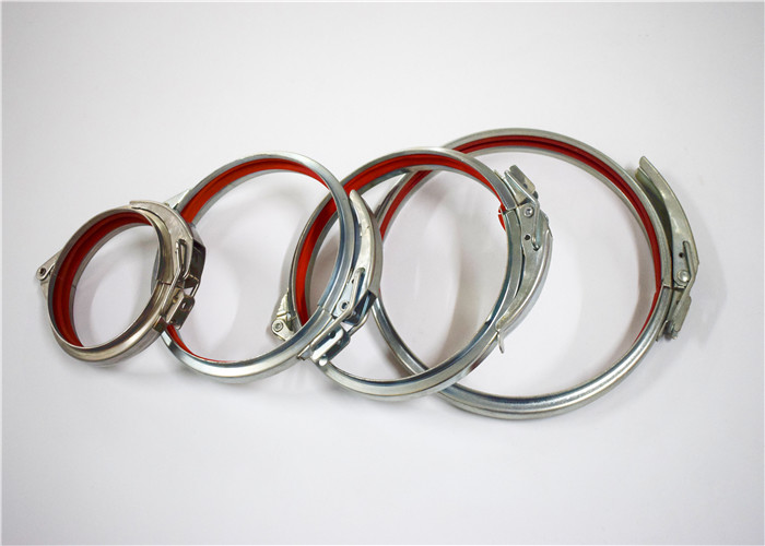 High Anti Rust Industrial Quick Release Clamps , Inner Rubber Ring Pipe Quick Release Clamps