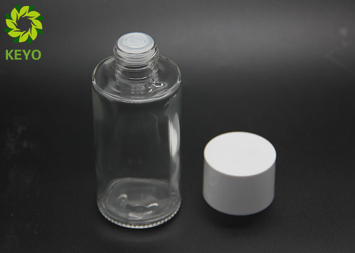 100ml Flat Shoulder Body Oil Glass Bottle With Screw Cap