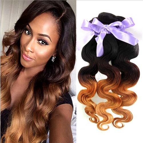 Ombre Body Wave Brazilian Virgin Human Hair 10-32" For Black Women