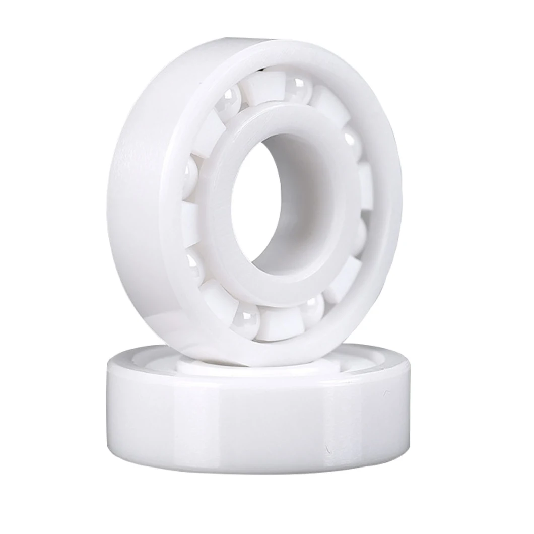 Zirconia Full Ceramic Bearing 6200 6201 6202 6203 6204 6205 6206 6207 6208 Glass Steel Si3n4 Zro2 Ceramic Balls PTFE Peek PP POM Plastic Bearing