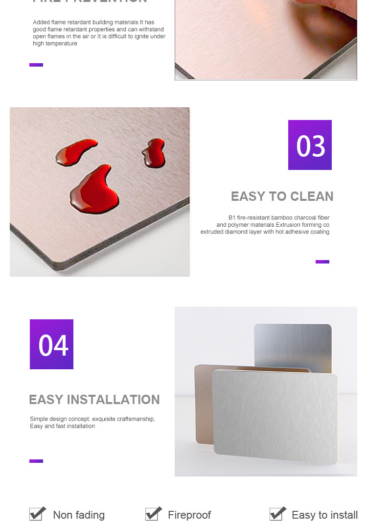 Decorative Wall Panels Bamboo Charcoal Wood Fiber Board New Product Bamboo Crystal Board