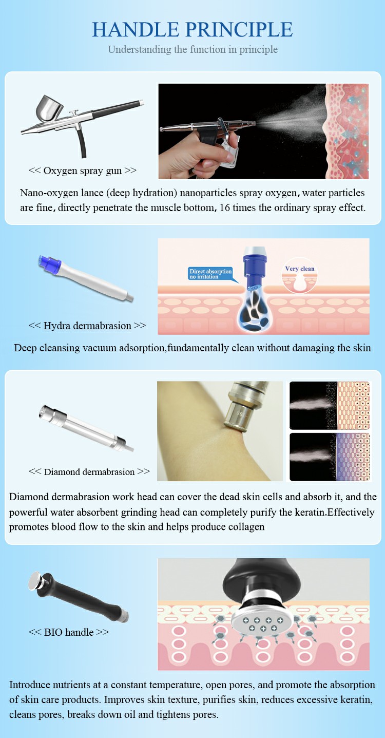 Black Head Removal Beauty Therapy Machine 10 In 1 Hydrodermabrasion Device