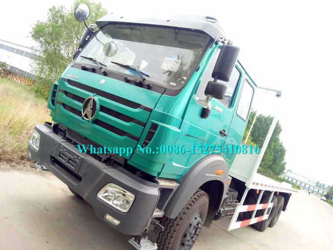 Rough Terrain Flatbed Heavy Cargo Truck 10 Wheeler For DR CONGO High Performance
