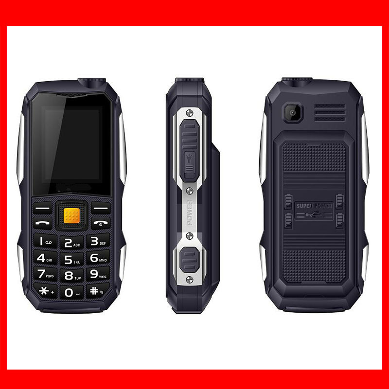 1.77 long standby battery tough military mobile phone with strong light high volume rugged tough phone