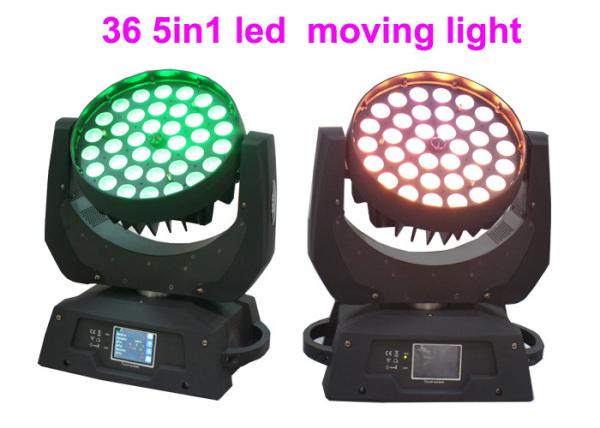 DMX RGBW 36 x 10w LED Moving Head Light For Concert / Theatre Stage Lighting