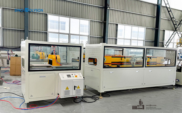 37kw Twin Screw Extruder WPC Solid Door Frame Extrusion Line