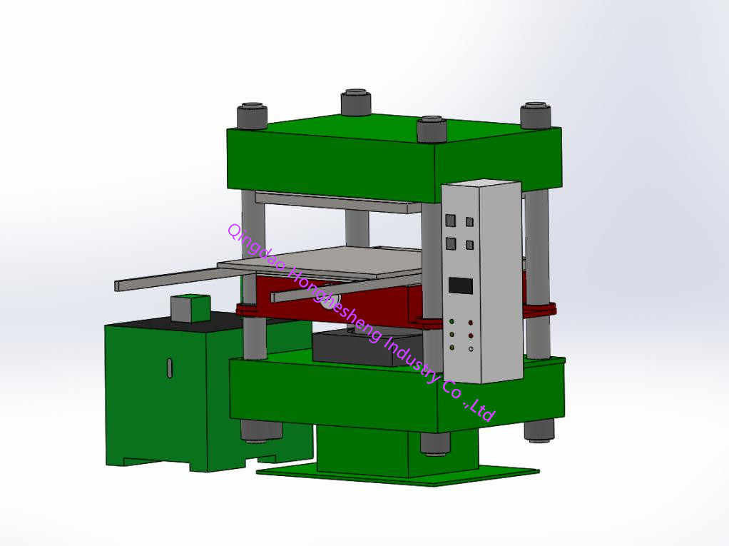 AEM Inlet Rubber Pipe Hydraulic Vulcanizing Hot Press Molding Machine