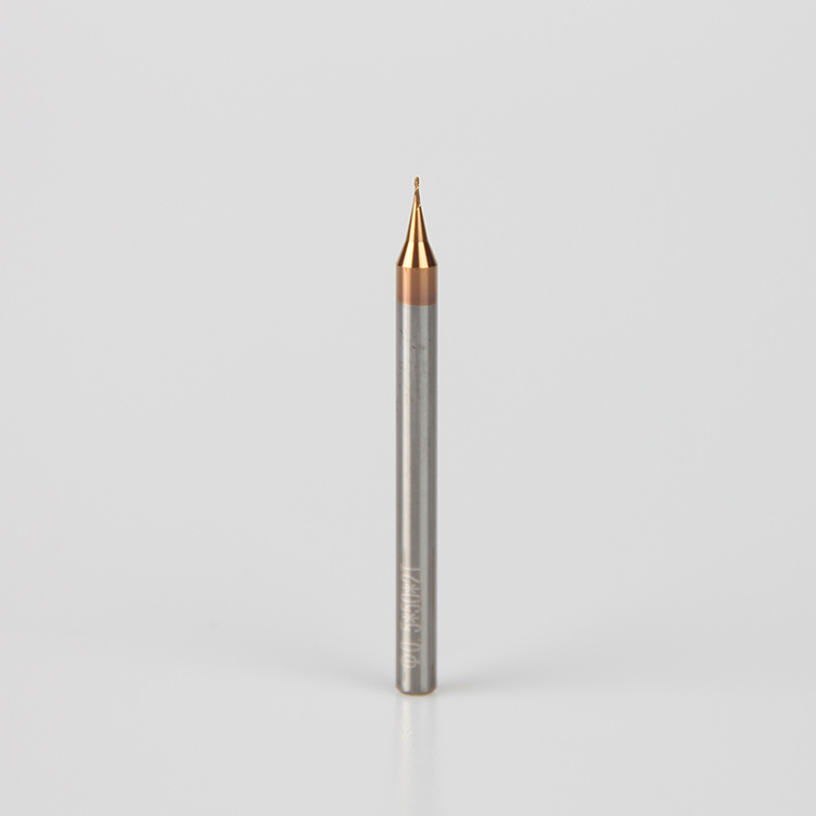 Solid Carbide Micro Cutting Diameter Medical Industry 2 Flutes Ball Nose End Mill